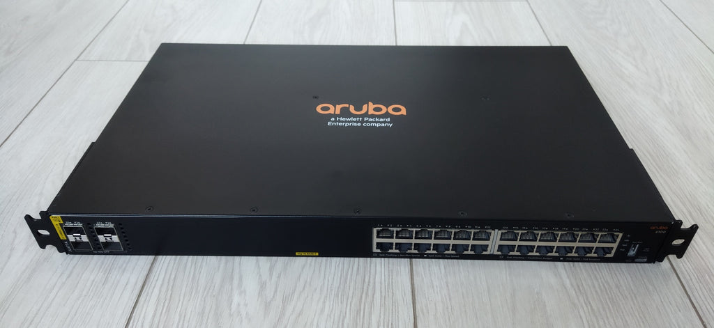 Aruba 6100 (JL677-60001) – 24G PoE+ Managed Switch used