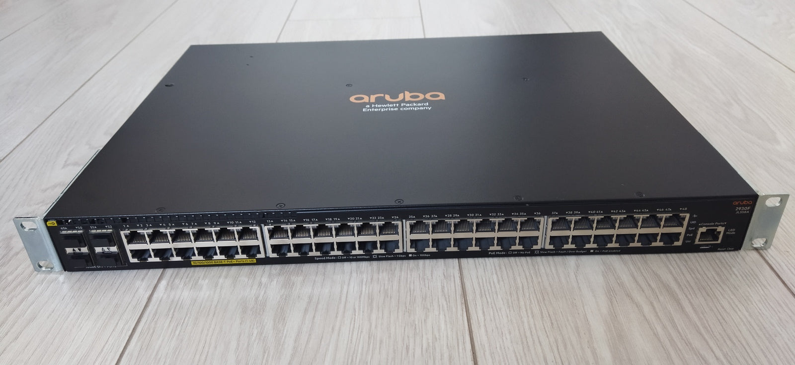 Aruba 2930F (JL558A) – 48G PoE+ Managed Switch used