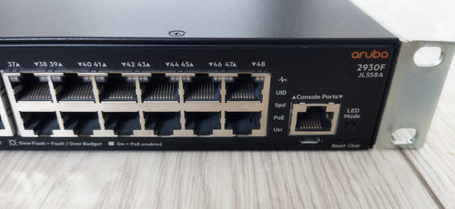 Aruba 2930F (JL558A) – 48G PoE+ Managed Switch used