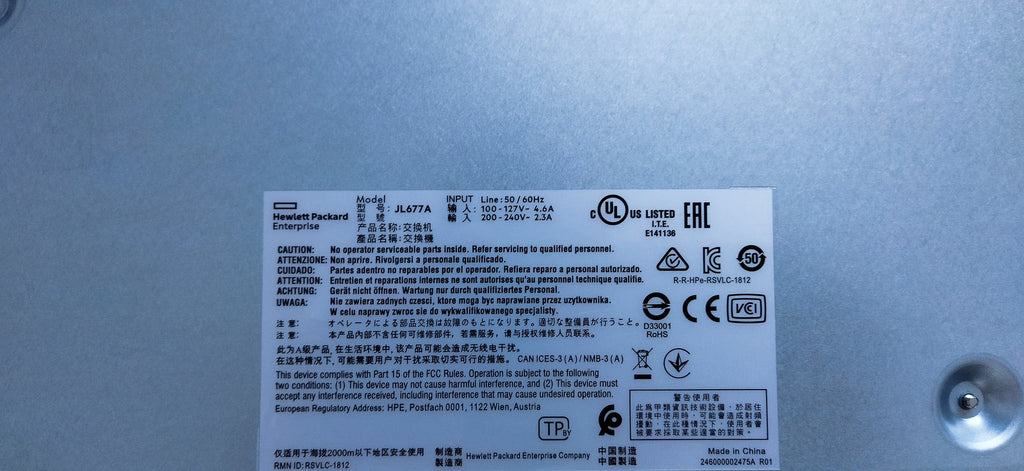 Aruba 6100 (JL677-60001) – 24G PoE+ Managed Switch used