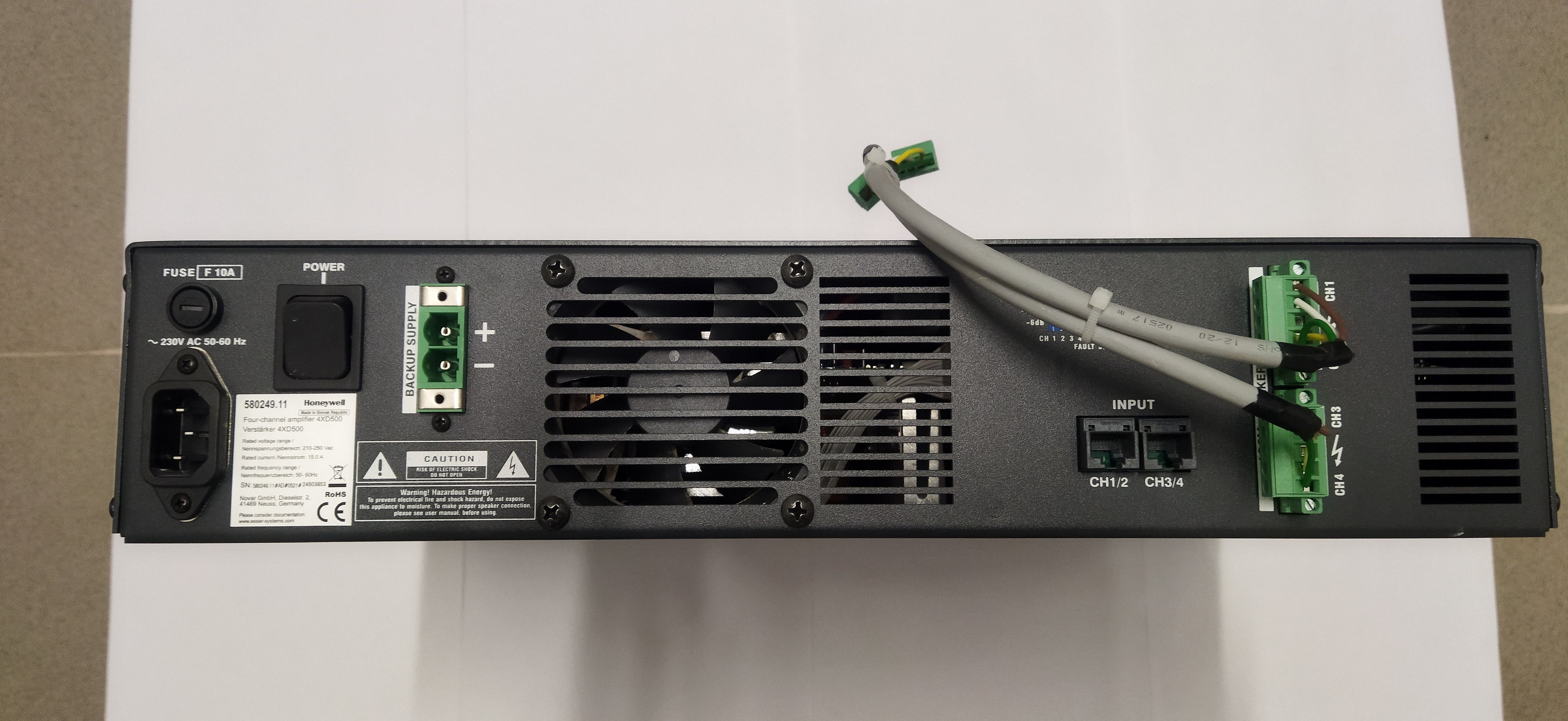 Honeywell 4XD500 – Four-Channel Power Amplifier