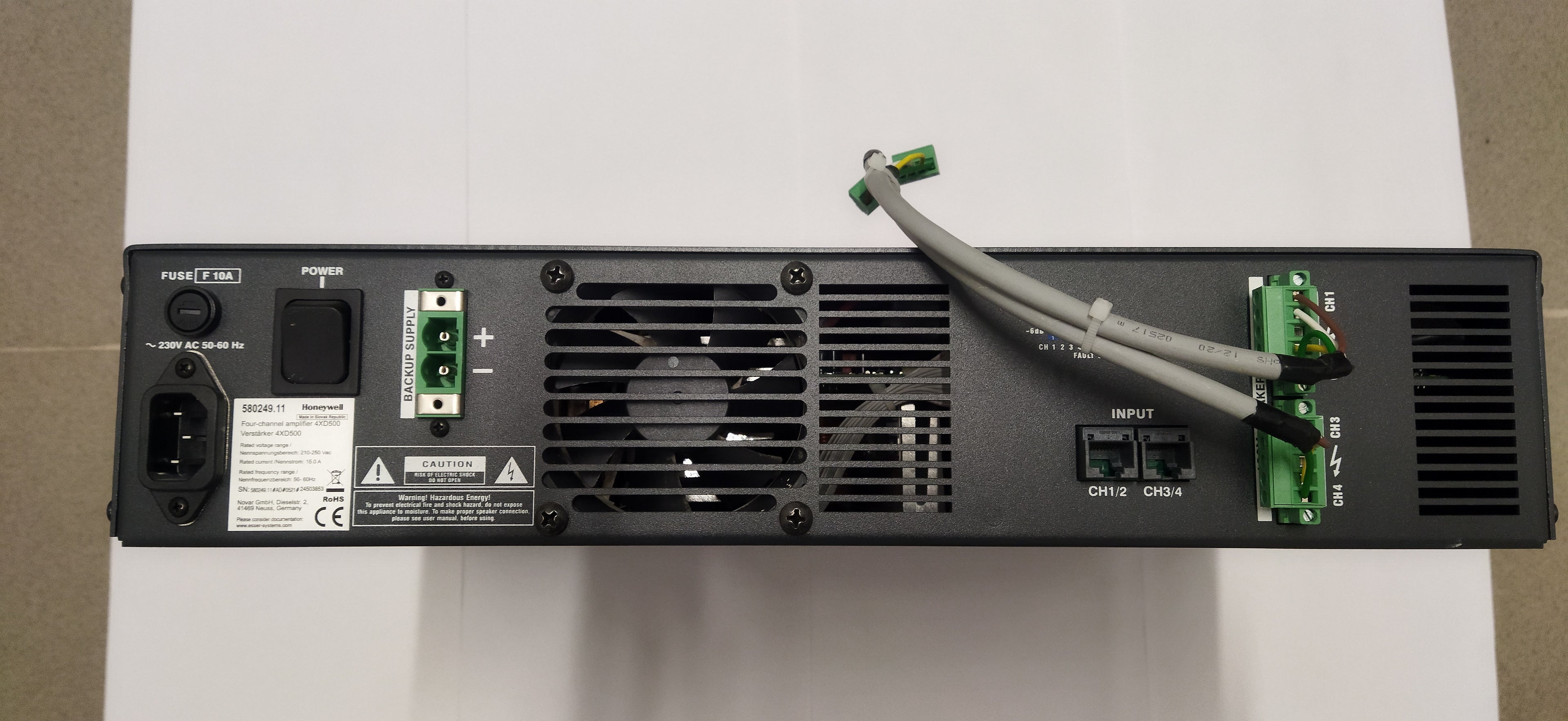 Honeywell 4XD500 – Four-Channel Power Amplifier