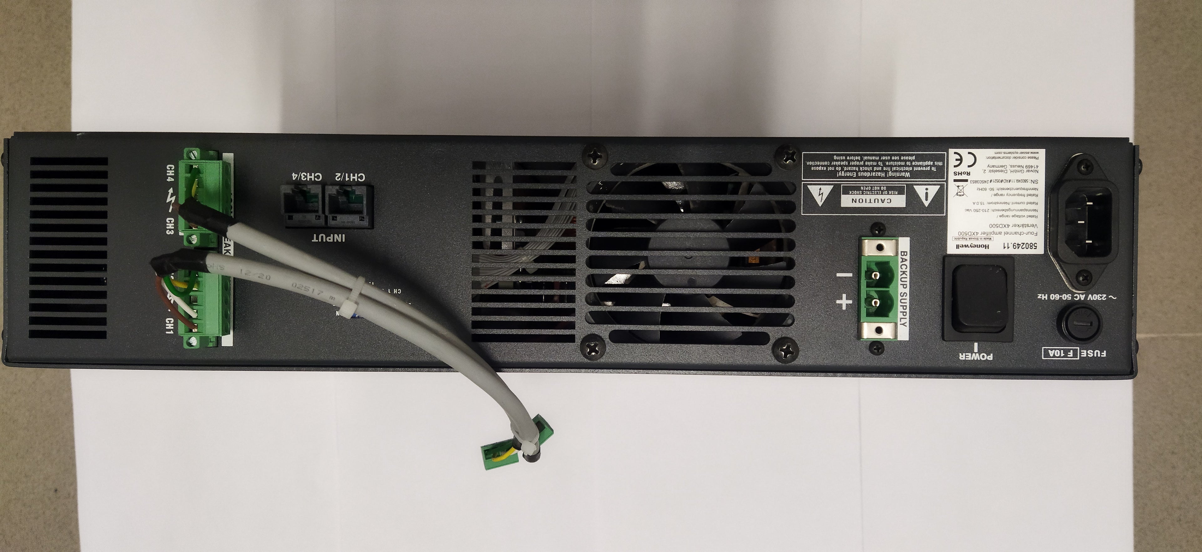 Honeywell 4XD500 – Four-Channel Power Amplifier
