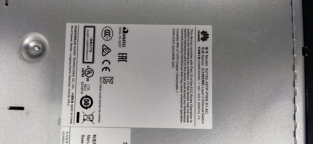 Huawei S2750-28TP-PWR-EI-AC – Managed PoE Switch