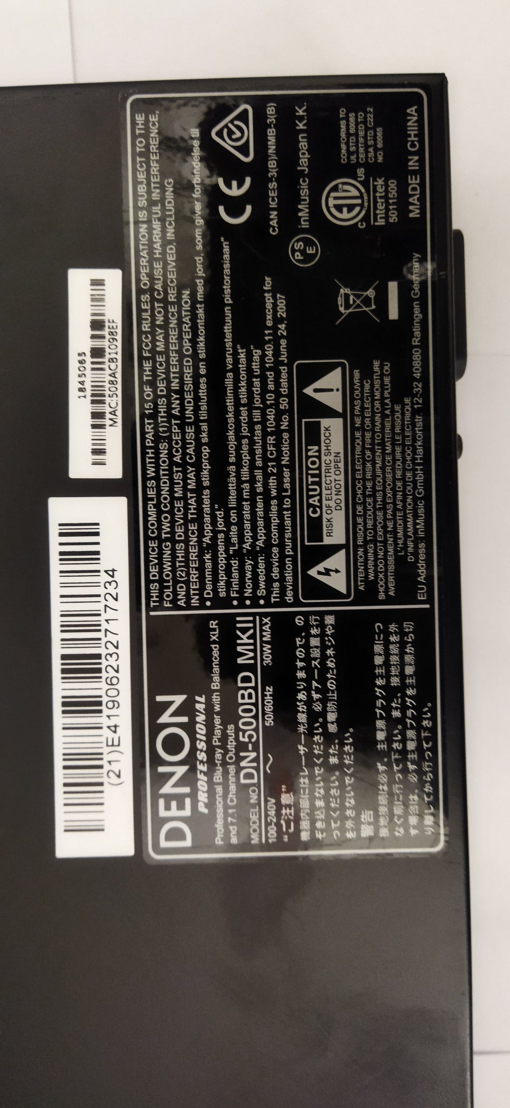 Denon DN-500BD MKII – Professional Blu-ray / Media Player