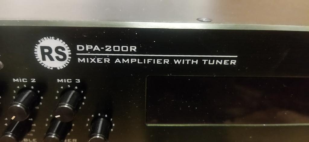 RS AUDIO DPA-200 Mixer Amplifier with tuner