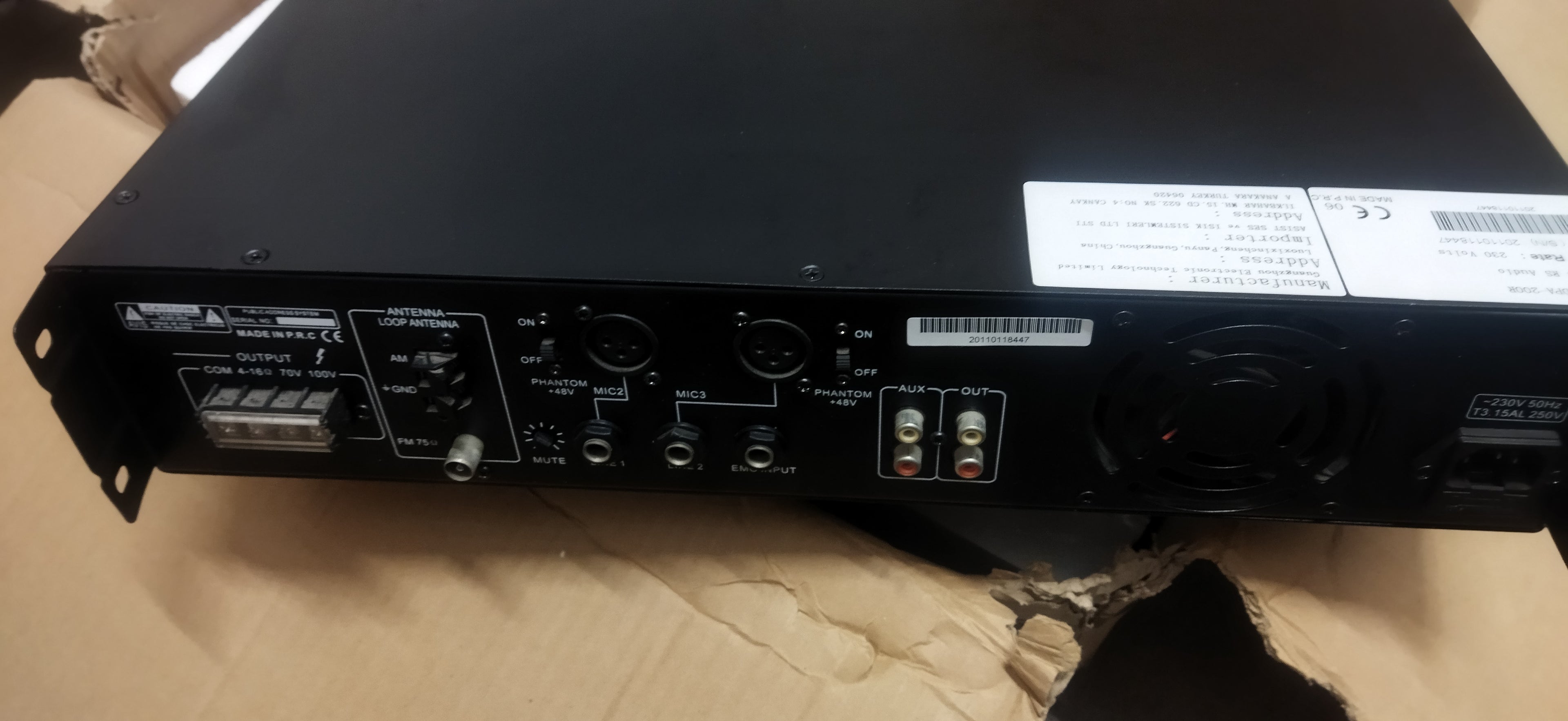 RS AUDIO DPA-200 Mixer Amplifier with tuner