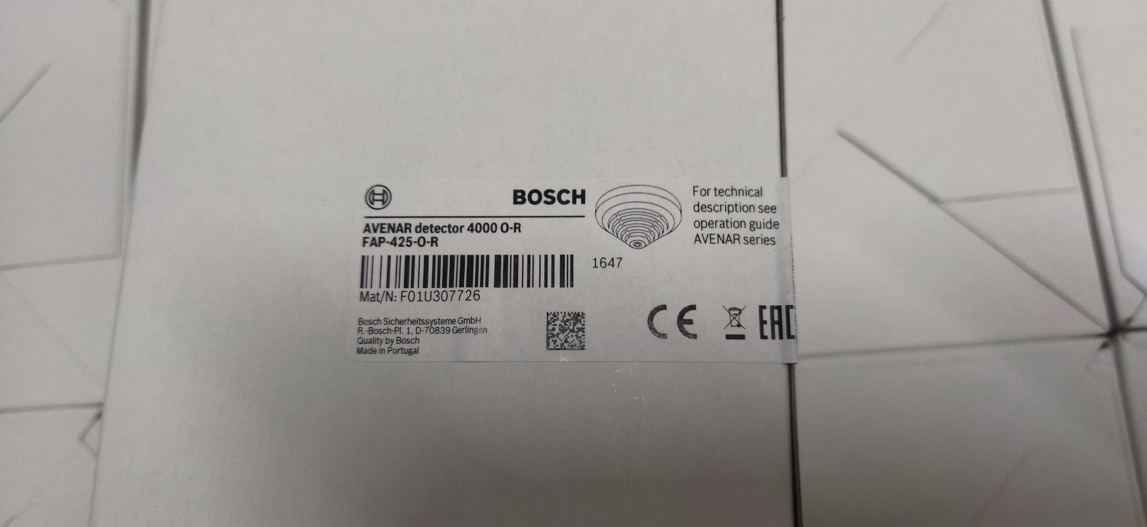 Bosch AVENAR Detector 4000FAP-425-O-R