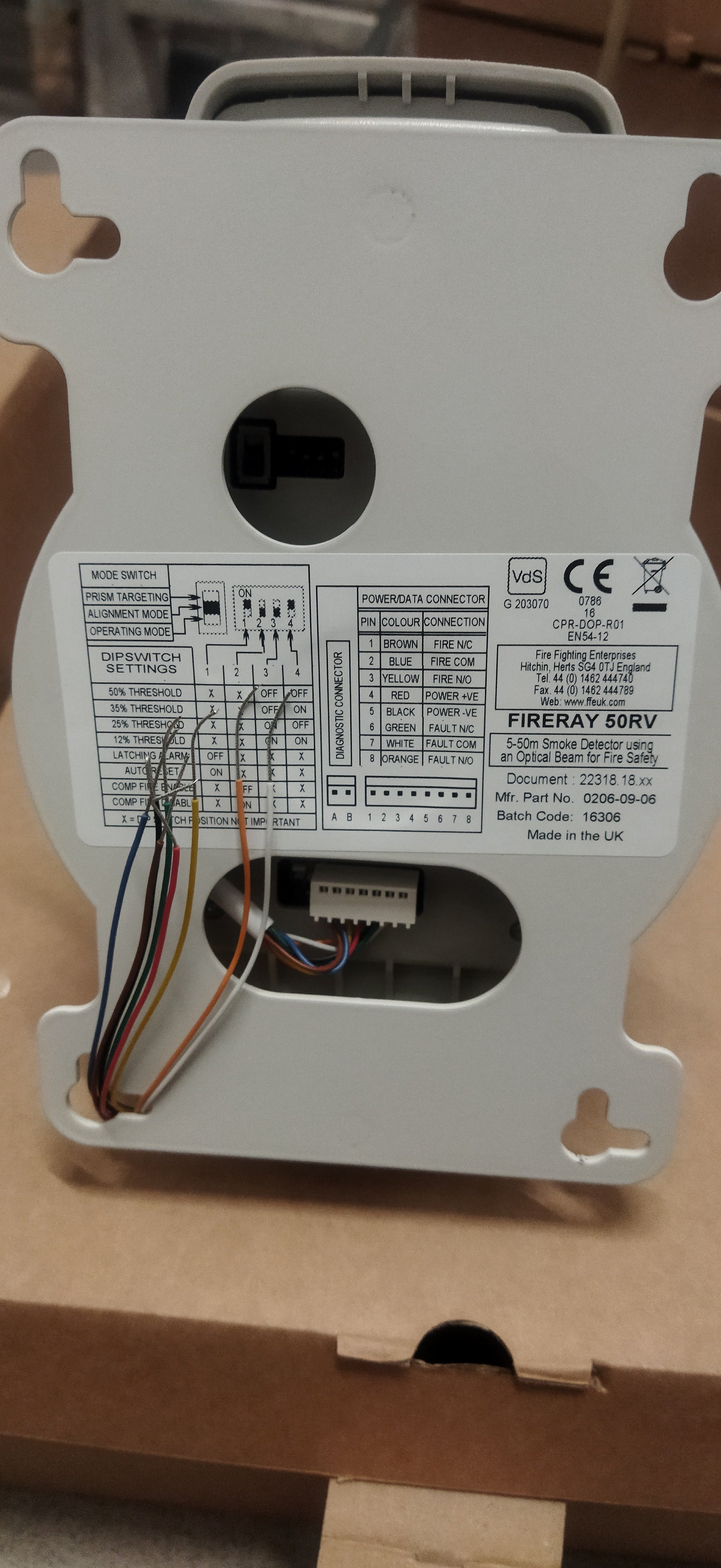 Bosch FIRERAY 50RV Reflective Beam Smoke Detector